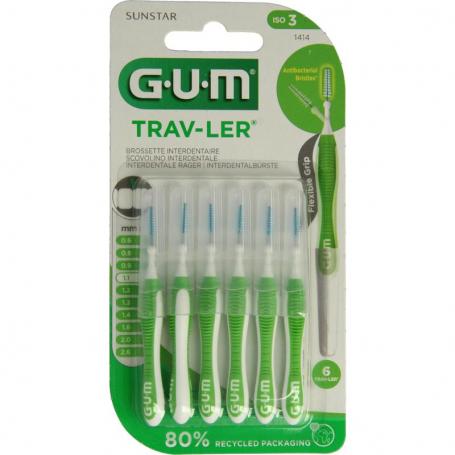 Trav-ler rager 1.1 mm (groen) van GUM