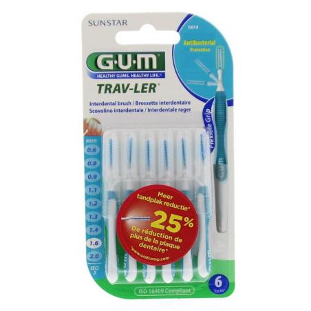 Trav-ler rager 1.6 mm (blauw) van GUM