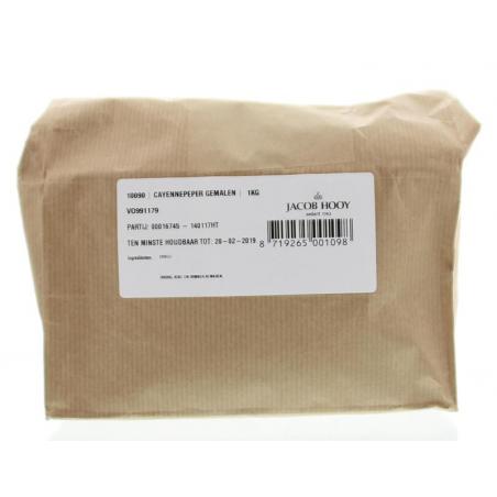 Cayennepeper gemalen van Jacob Hooy