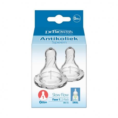 Speen standaard hals fles fase 1 van Dr Brown's