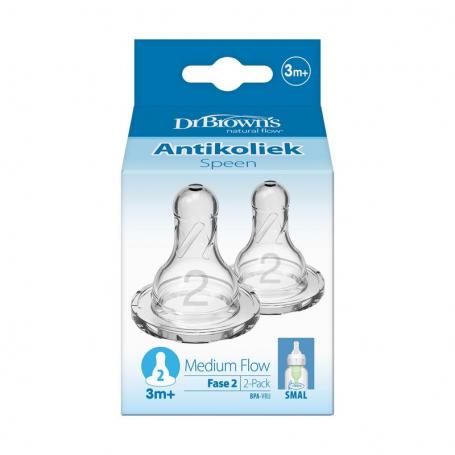 Speen standaard hals fles fase 2 van Dr Brown's
