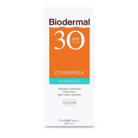 Zonnemelk hydraplus SPF30 van Biodermal