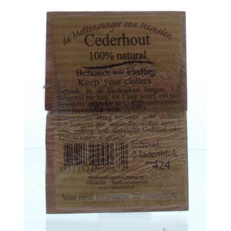 Cederhout ladenblok 100% natuurlijk van Beautylin