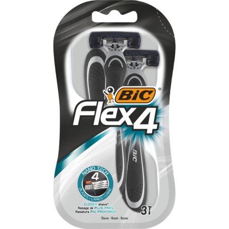 Flex 4 comfort mesjes blister van BIC