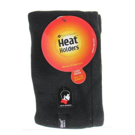 Mens neck warmer one size black van Heat Holders