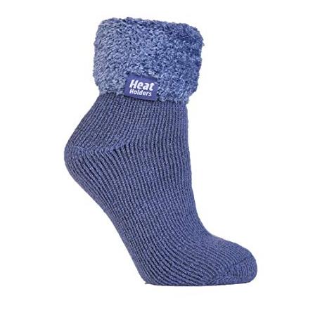 Ladies lounge socks 4-8 37-42 dark lavender van Heat Holders
