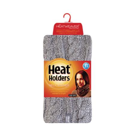 Ladies neck warmer light grey van Heat Holders