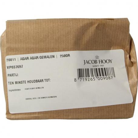 Agar agar gemalen van Jacob Hooy