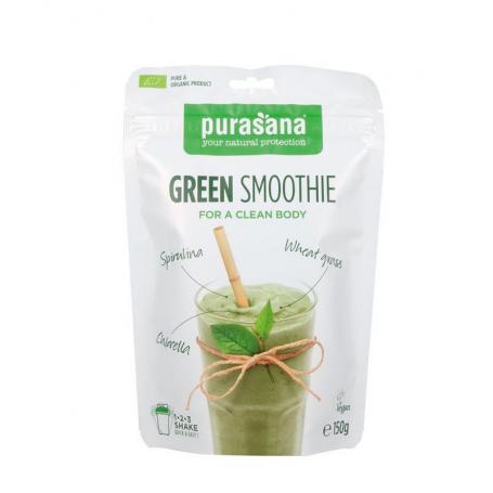 Green smoothie shake vegan bio van Purasana