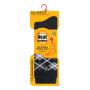 Mens ultra lite socks argyle black 6-11 van Heat Holders