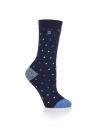 Ladies ultra lite socks berry navy 4-8 van Heat Holders