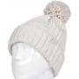 Ladies pom pom hat arden creme one size van Heat Holders