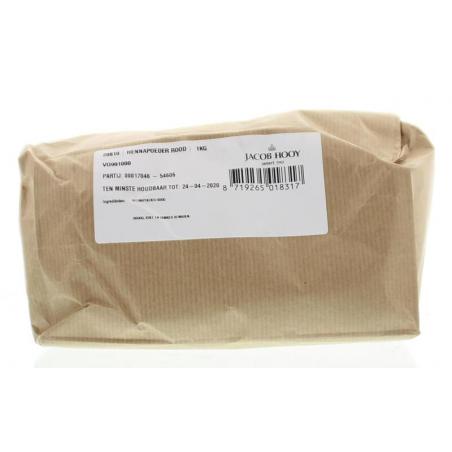 Hennapoeder rood van Jacob Hooy