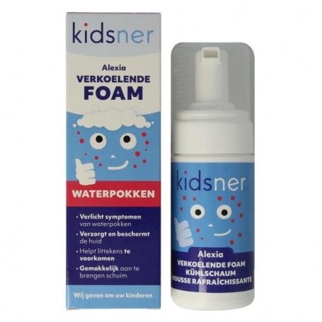 Alexia verkoelende foam bij waterpokken van Kidsner
