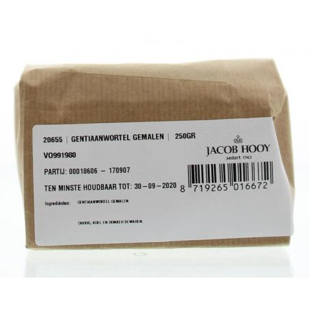 Gentiaanwortel gemalen van Jacob Hooy