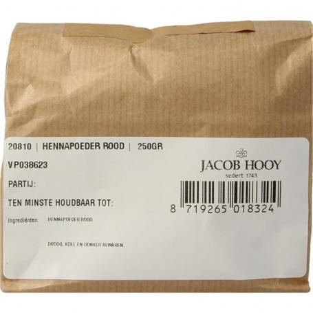 Hennapoeder rood van Jacob Hooy