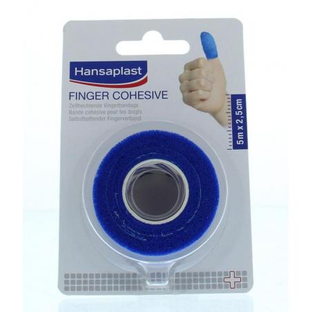 Cohesive finger tape blauw van Hansaplast