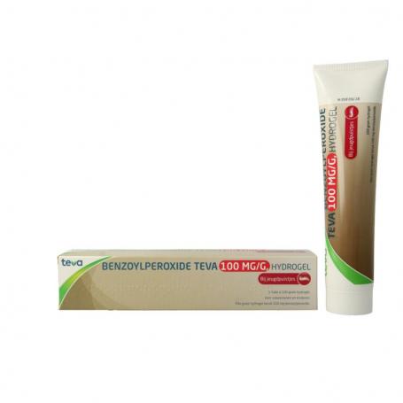 Benzoylperoxide 100mg/g van Teva