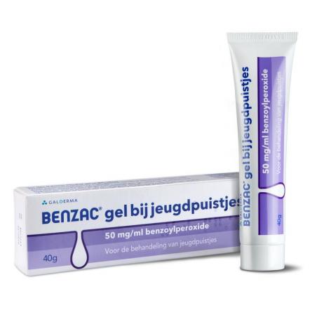 Gel 50mg/ml benzoylperoxide van Benzac