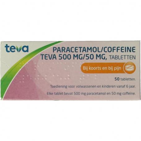 Paracetamol coffeine 500/50 van Teva
