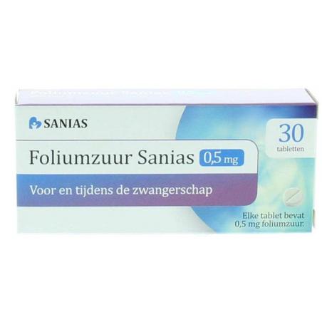 Foliumzuur 0.5 mg van Sanias