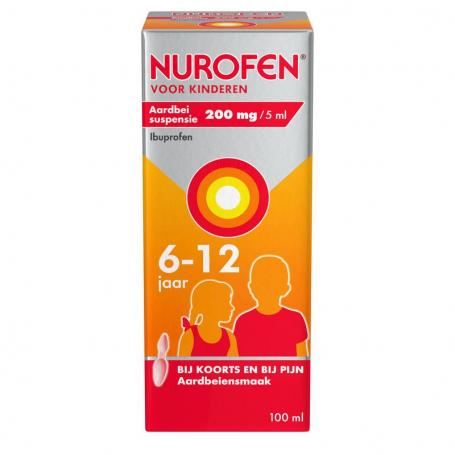 4% Kind aardbei suspensie van Nurofen