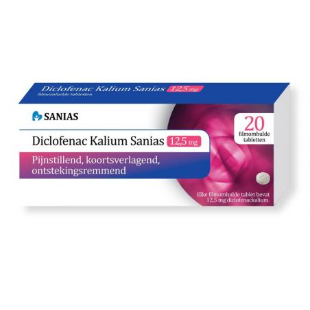 Diclofenac kalium 12.5 mg van Sanias