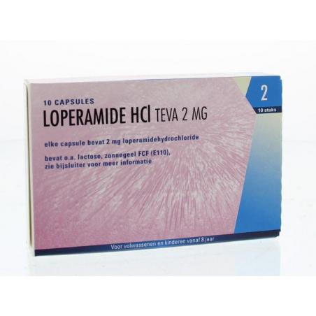 Loperamide hcl 2mg van Teva