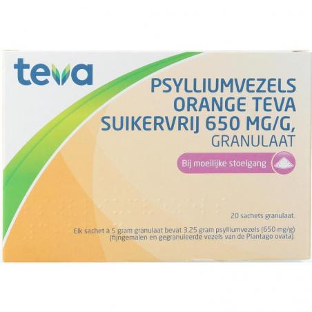 Psylliumvezels orange granulaat SKV van Teva