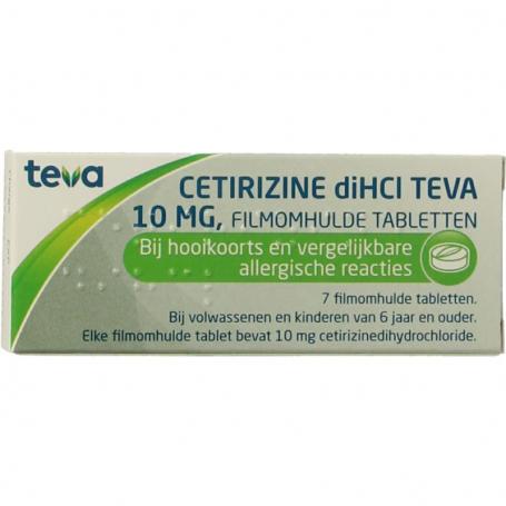 Cetirizine dihcl 10mg van Teva