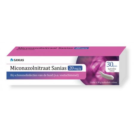 Miconazolnitraat 20 mg creme van Sanias