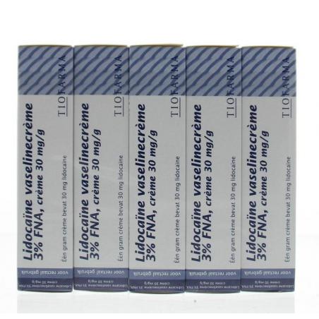 Lidocaine vaselinecreme 3% 5 x 30 gram van Diversen