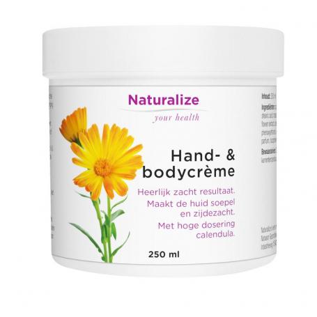 Hand en bodycreme van Naturalize