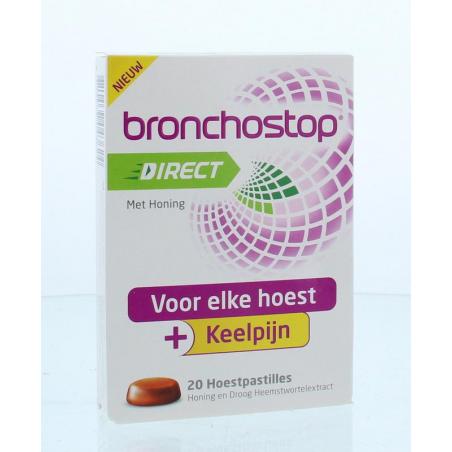 Direct pastilles honing van Bronchostop
