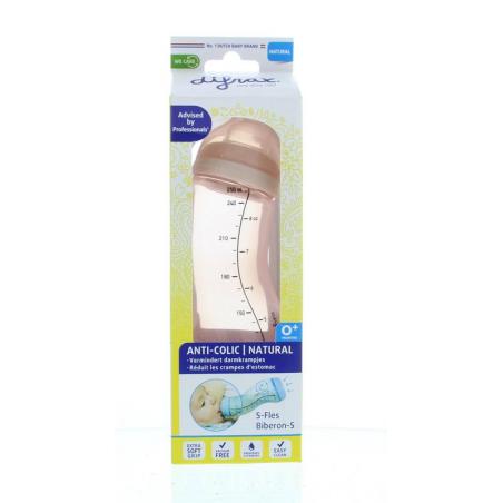 S-Fles natural roze 250 ml van Difrax