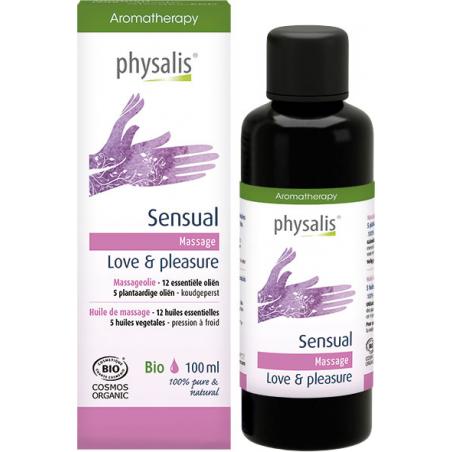 Massageolie sensual bio van Physalis