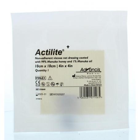 Actilite manuka non adhesive 10 x 10 van Advancis