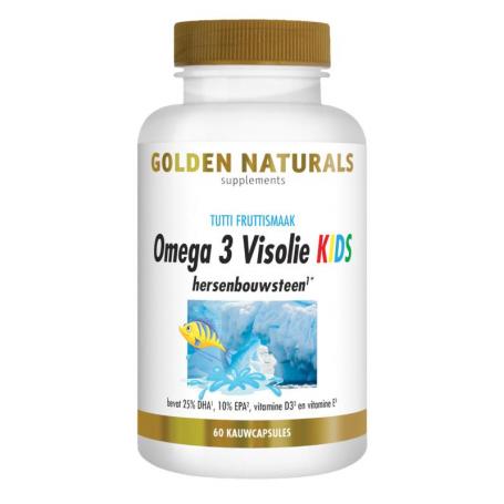 Golden Naturals Omega 3 visolie kids (60 capsules) van Golden Naturals
