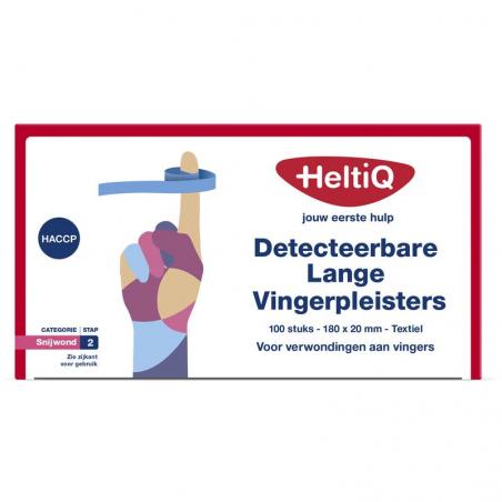 Detect vingerpleister lang textiel 180 x 20 van Heltiq