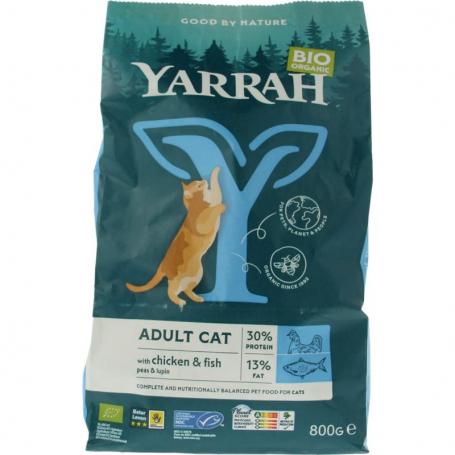 Adult kattenvoer met vis bio van Yarrah