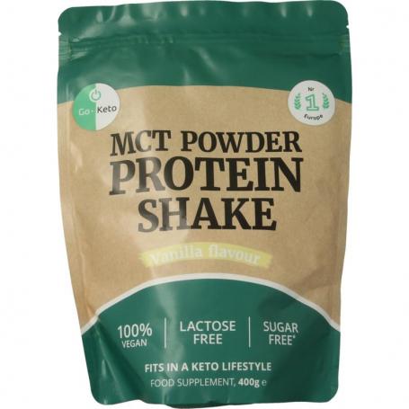 Proteine poeder premium shake vanille vegan van Go-Keto