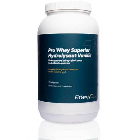Pro whey superior hydrolysate vanille van Fittergy