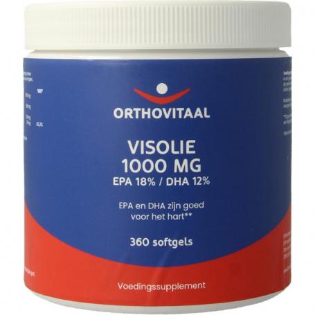 Visolie 1000mg EPA 18% DHA 12% van Orthovitaal