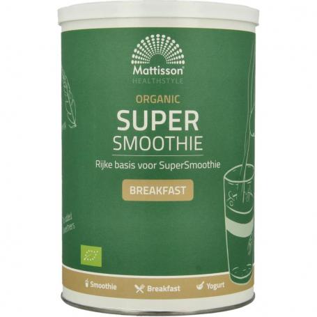 Organic supersmoothie breakfast bio van Mattisson