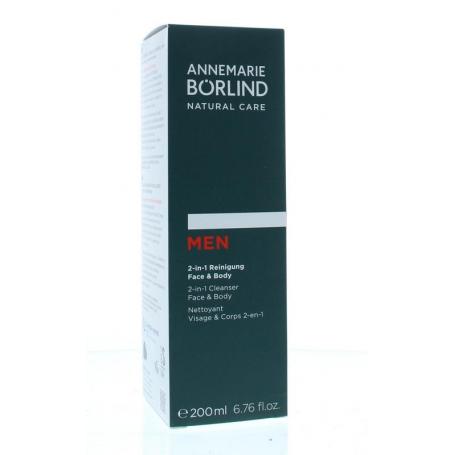 Cleanser men 2-in-1 face & body van Borlind