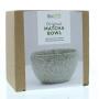 Matcha bowl grey & green van Biotona