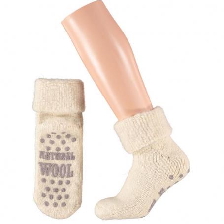 Slofsok anti slip unisex grijs/beige 35-38 van Apollo