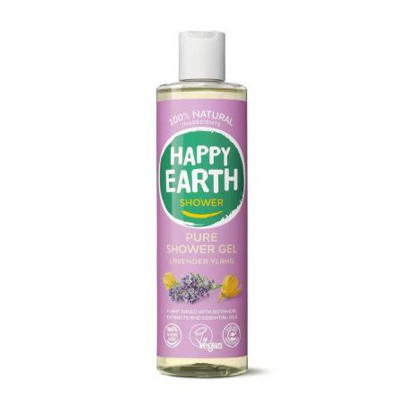 Pure shower gel lavender ylang van Happy Earth