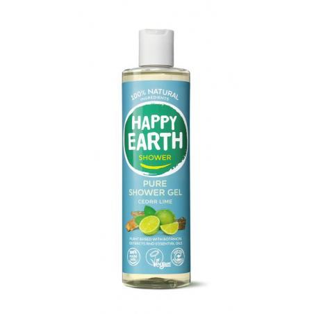 Pure shower gel cedar lime van Happy Earth