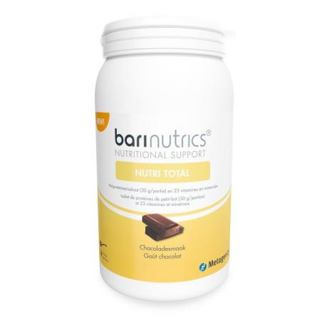 Barinutrics Nutri total chocolate 14 porties (950 gram) van Barinutrics